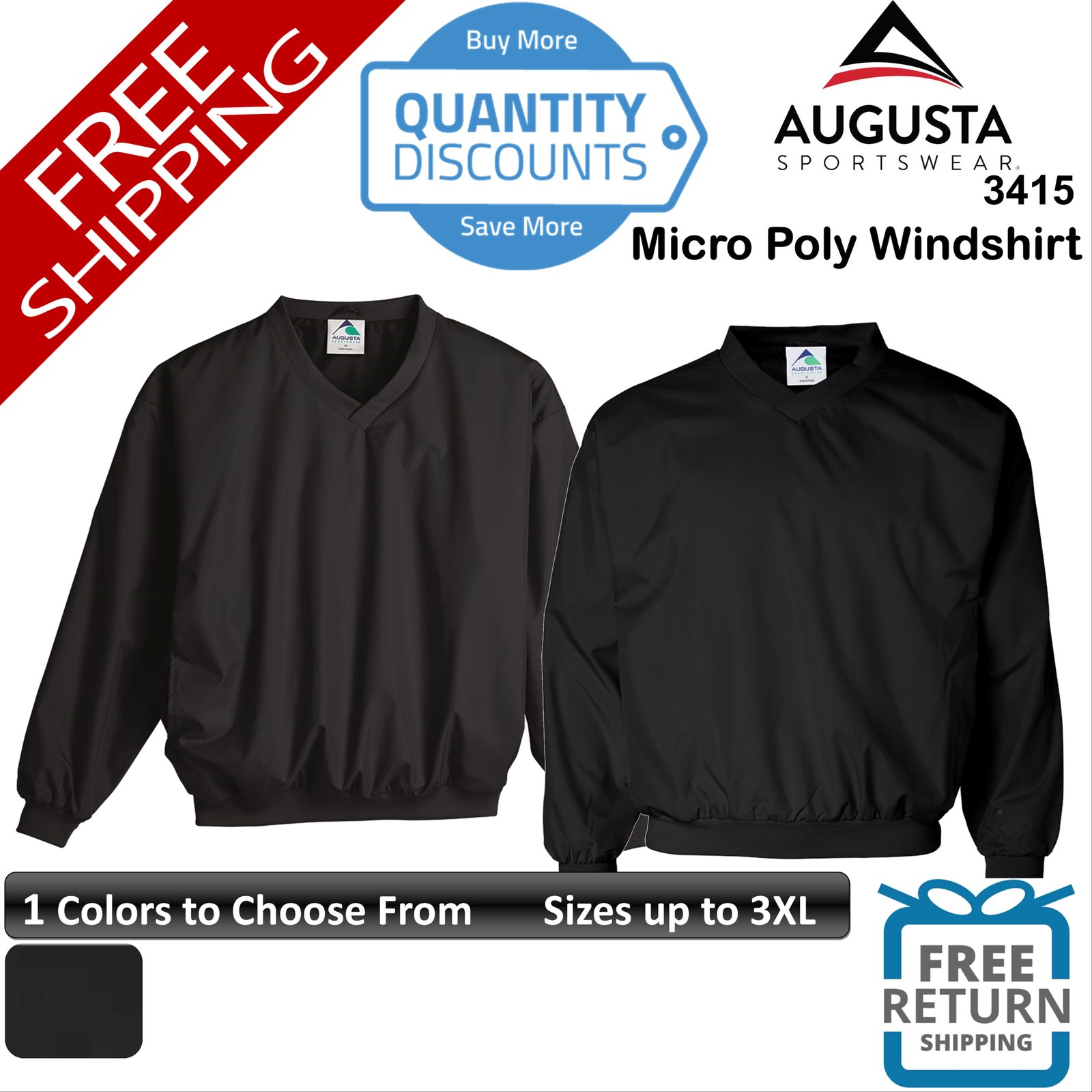 Augusta Sportswear Men Packable Half-zip Hooded Pullover