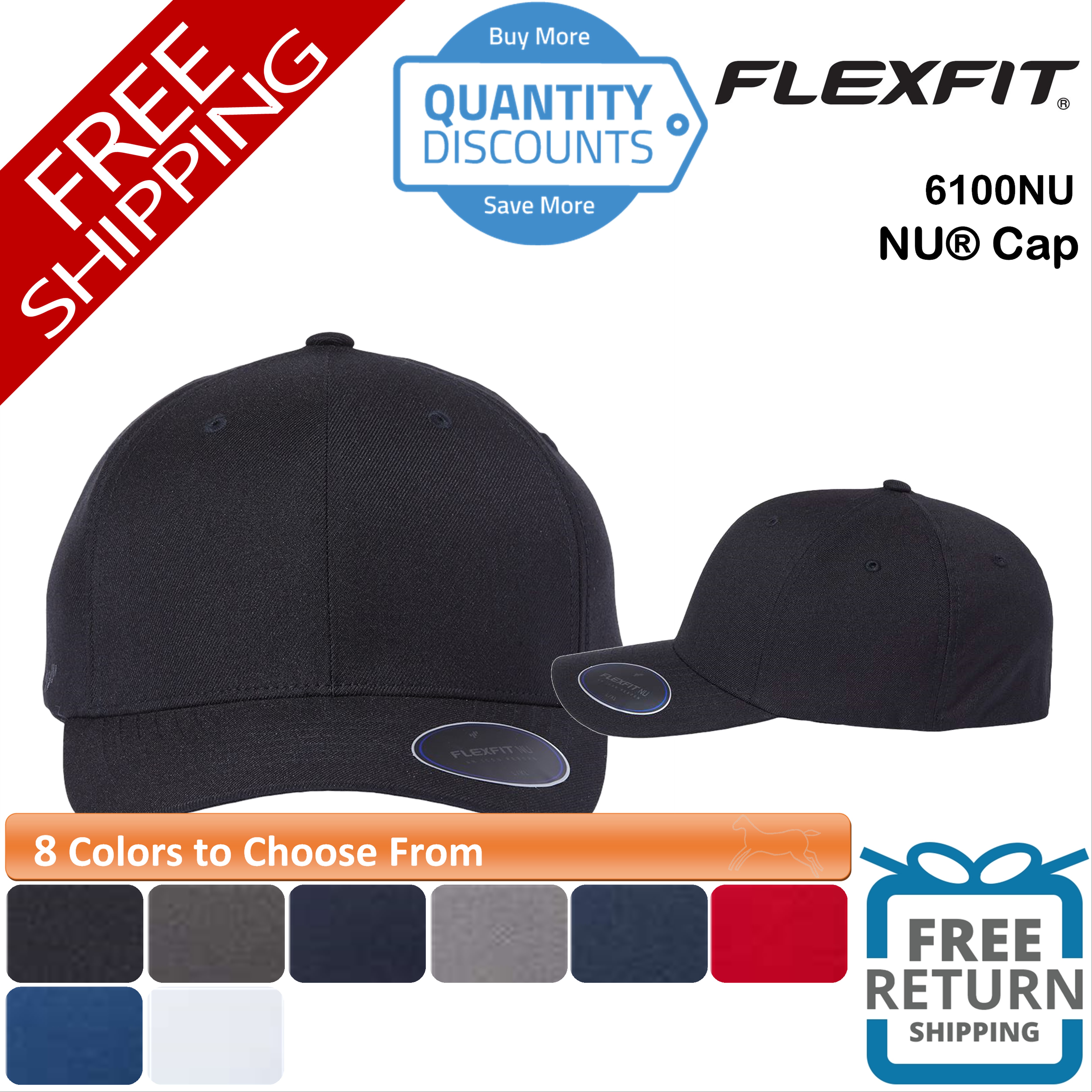 🔥 Flexfit Unipanel Trucker Cap Hat five-panel seamless, mid