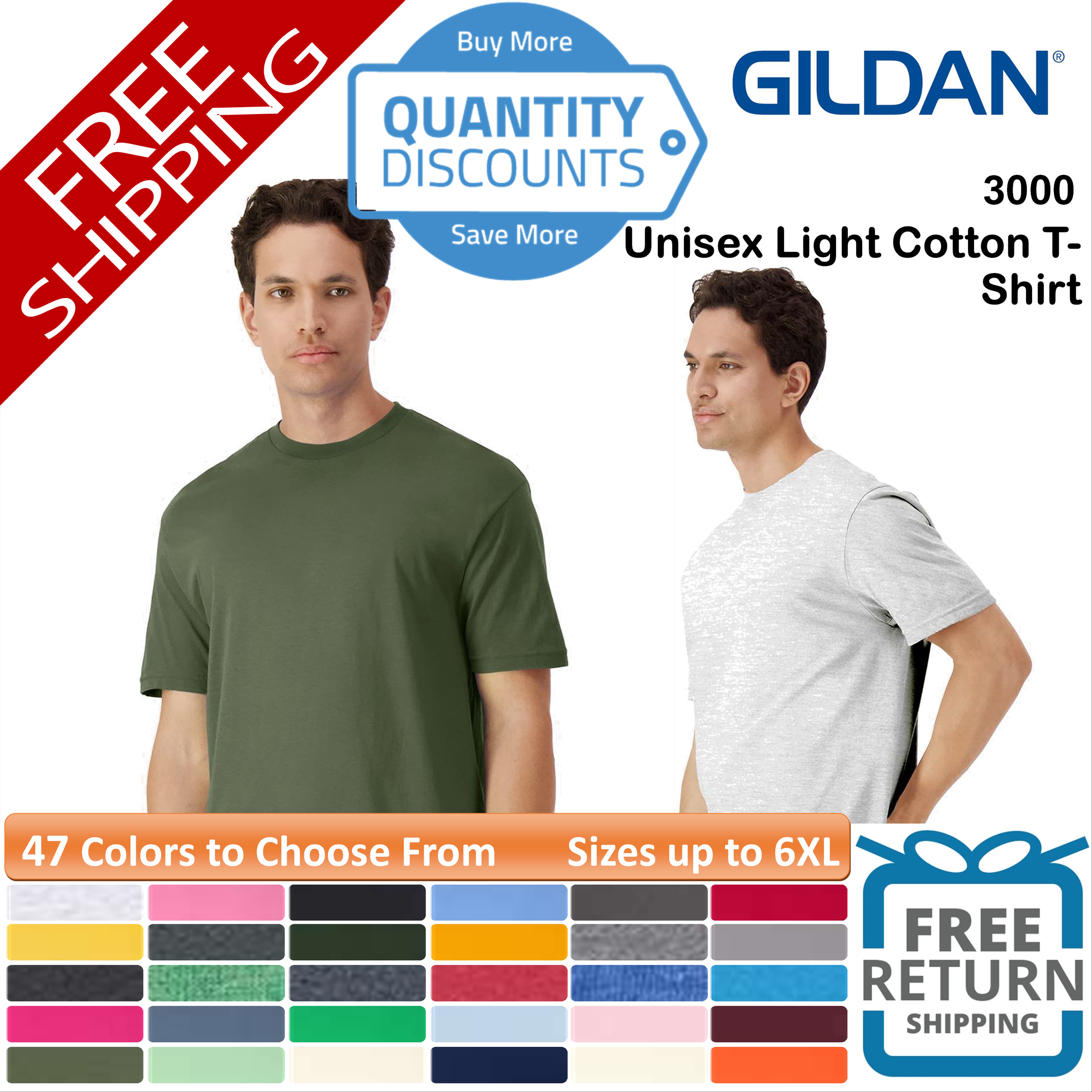 セレクトa 🔥 Gildan Men's Ultra Cotton & Blends Long Sleeve Pocket T-Shirt